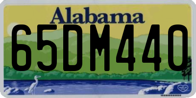 AL license plate 65DM440