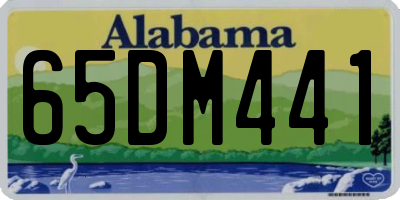 AL license plate 65DM441