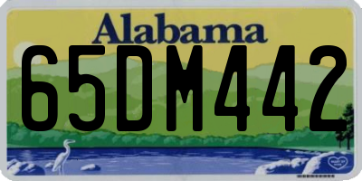 AL license plate 65DM442