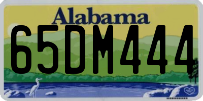 AL license plate 65DM444