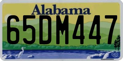 AL license plate 65DM447
