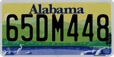 AL license plate 65DM448