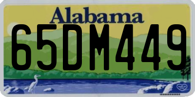AL license plate 65DM449