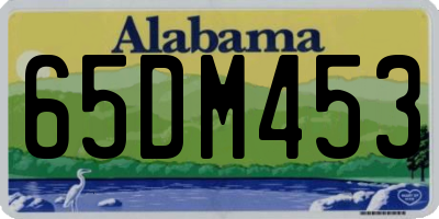 AL license plate 65DM453