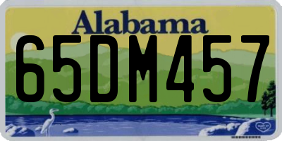 AL license plate 65DM457