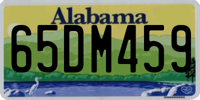 AL license plate 65DM459