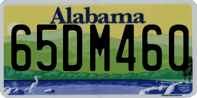AL license plate 65DM460