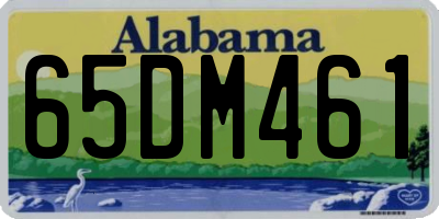 AL license plate 65DM461