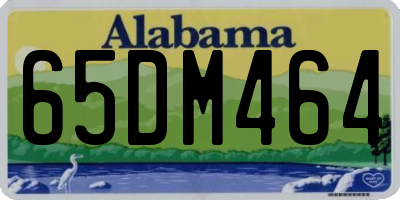 AL license plate 65DM464