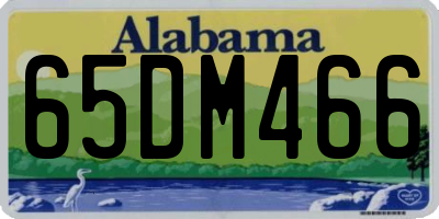AL license plate 65DM466