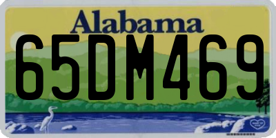 AL license plate 65DM469