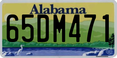 AL license plate 65DM471