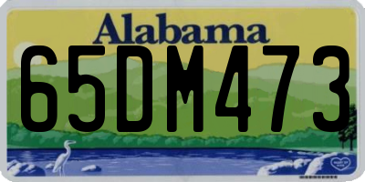 AL license plate 65DM473