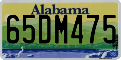 AL license plate 65DM475