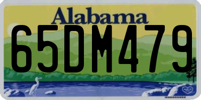 AL license plate 65DM479