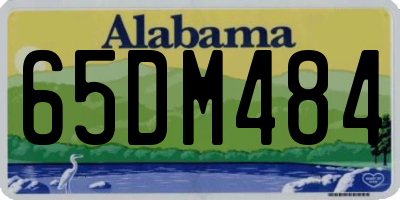 AL license plate 65DM484