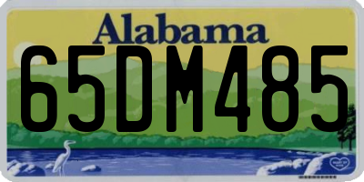AL license plate 65DM485