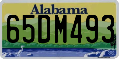 AL license plate 65DM493