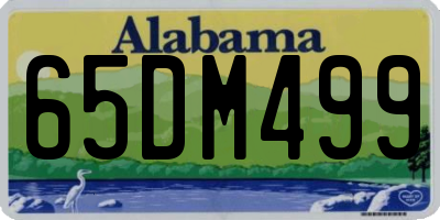 AL license plate 65DM499