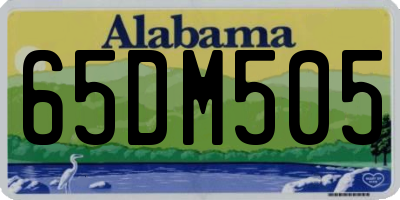 AL license plate 65DM505