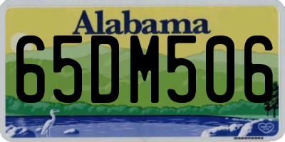 AL license plate 65DM506
