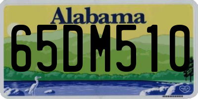AL license plate 65DM510