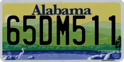 AL license plate 65DM511