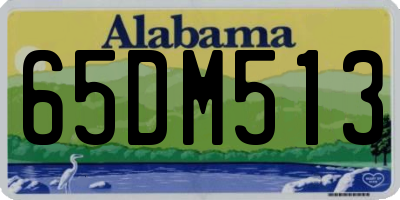 AL license plate 65DM513