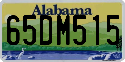 AL license plate 65DM515