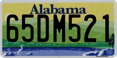 AL license plate 65DM521