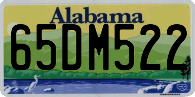 AL license plate 65DM522