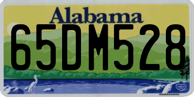 AL license plate 65DM528