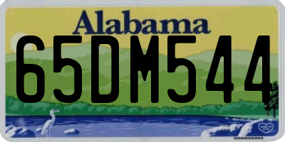AL license plate 65DM544