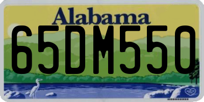 AL license plate 65DM550