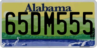 AL license plate 65DM555
