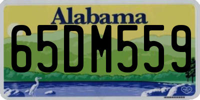 AL license plate 65DM559