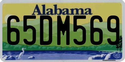AL license plate 65DM569