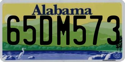 AL license plate 65DM573