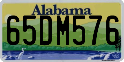 AL license plate 65DM576