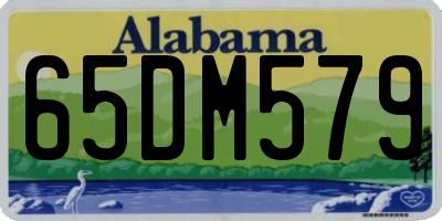 AL license plate 65DM579