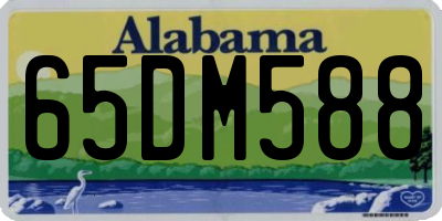 AL license plate 65DM588