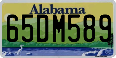 AL license plate 65DM589