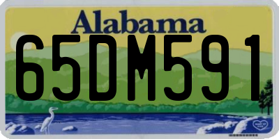 AL license plate 65DM591