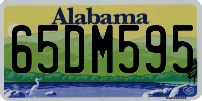 AL license plate 65DM595
