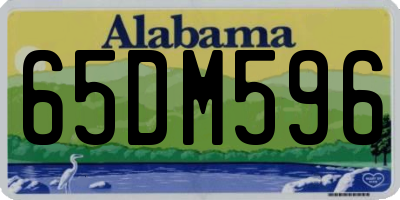 AL license plate 65DM596