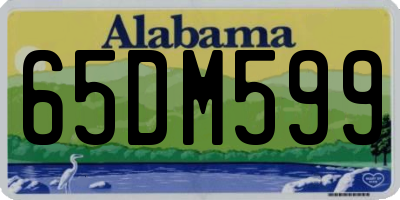 AL license plate 65DM599