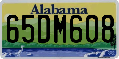 AL license plate 65DM608