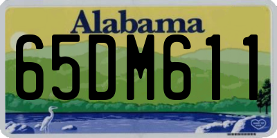 AL license plate 65DM611