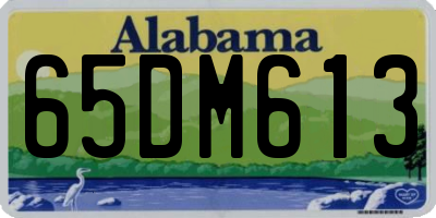 AL license plate 65DM613