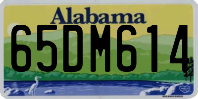 AL license plate 65DM614